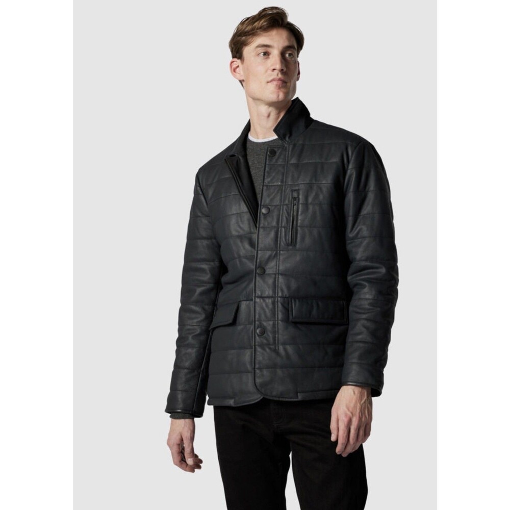Rodd & Gunn Ashwell Leather Jacket 2XL Primaloft Puffer Classic